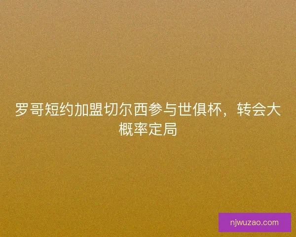罗哥短约加盟切尔西参与世俱杯，转会大概率定局